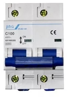 mini disjuntor 100A 2 POLOS JNG